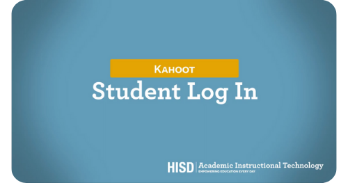 Kahoot Log in